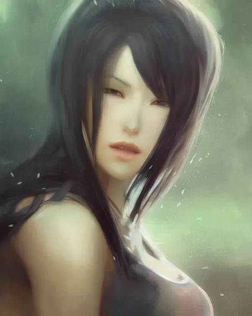 beautiful tifa lockhart, face centered portrait, | Stable Diffusion ...