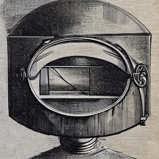 Image similar to Vintage, detailed, sketch of Oculus Rift, with full descriptions, on parchment. Taken from Leonardo da Vinci's Codex Atlanticus