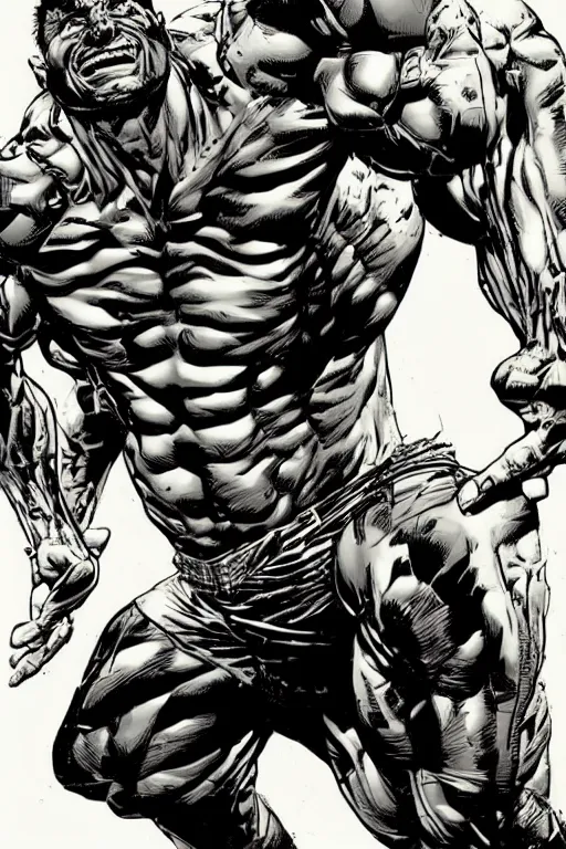 Image similar to character art by mike deodato, cj johnson, absolute chad
