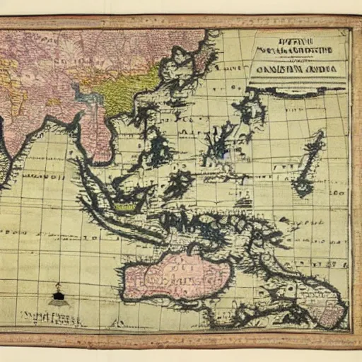 Prompt: map of mainland southeast asia, 1 7 th century, high accuracy, based on geographical map,