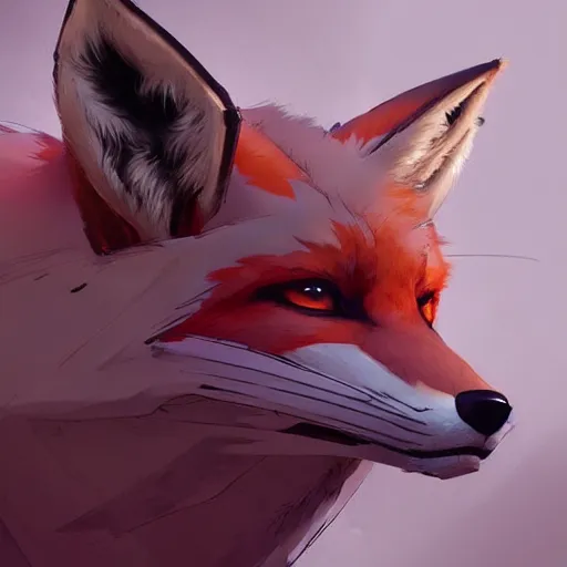 Image similar to concept art of a fox, highly detailed painting by dustin nguyen, akihiko yoshida, greg tocchini, greg rutkowski, cliff chiang, 4 k resolution, trending on artstation, 8 k