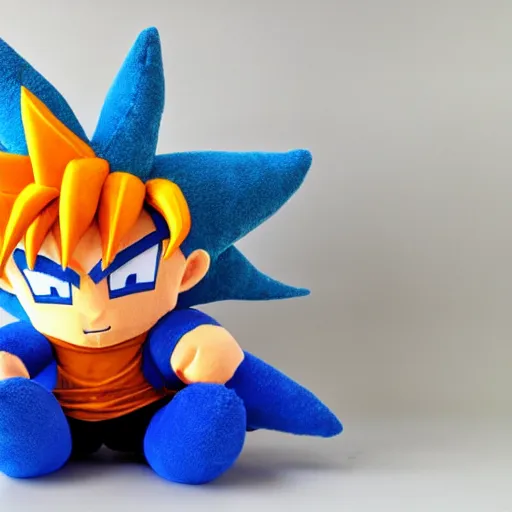 Prompt: A Goku plushie