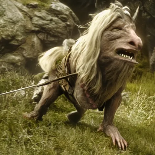 Image similar to Live Action Still of Jerma in The Lord of the Rings, real life, hyperrealistic, ultra realistic, realistic, highly detailed, epic, HD quality, 8k resolution, body and headshot, film still