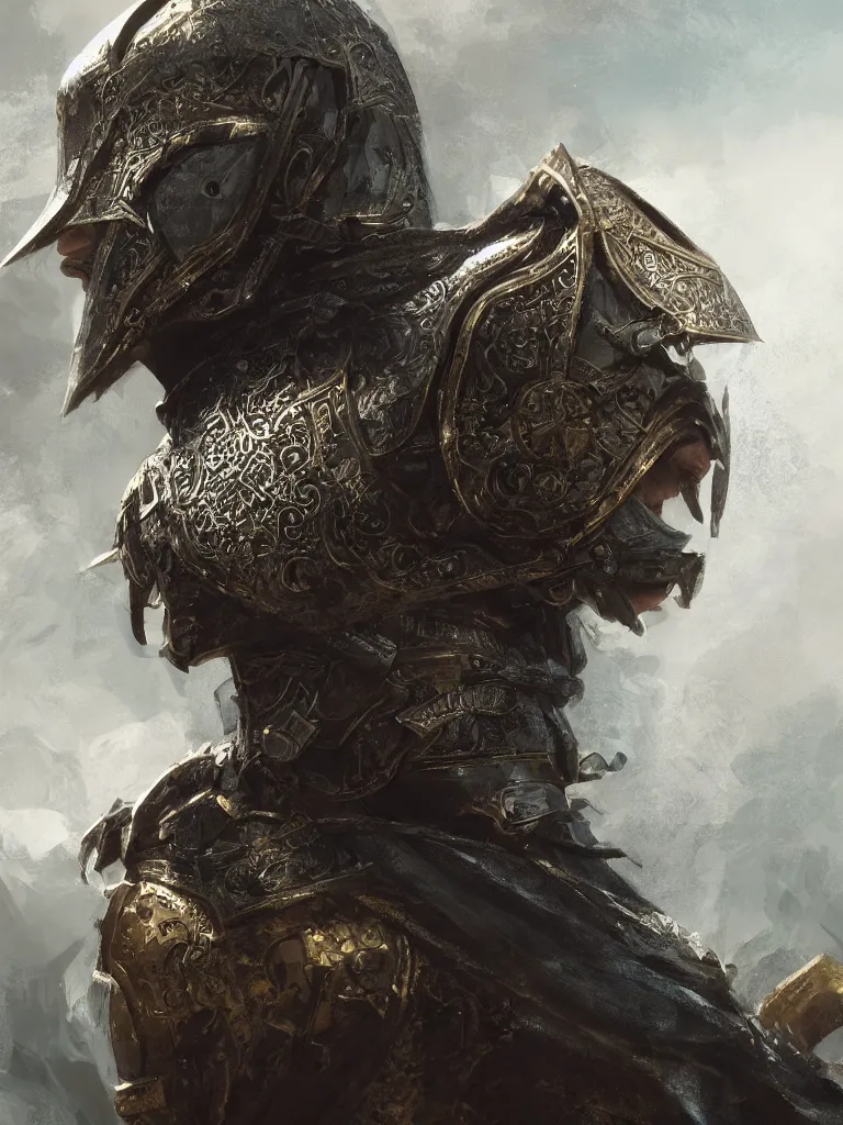 Image similar to king arthur's knight, close-up portrait, powerfull, intricate, elegant, volumetric lighting, scenery, digital painting, highly detailed, artstation, sharp focus, illustration, concept art, ruan jia, steve mccurry