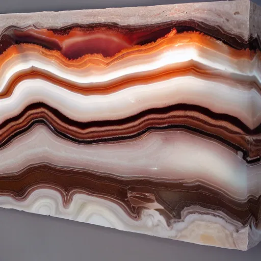 Image similar to banded agate wall backlit