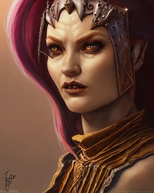 Prompt: marg delahunty dark elf princess, highly detailed, d & d, fantasy, highly detailed, digital painting, trending on artstation, concept art, sharp focus, illustration, global illumination, shaded, art by artgerm and greg rutkowski and fuji choko and viktoria gavrilenko and hoang lap