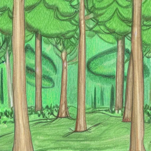 Learn How to Draw a Forest Scenery (Forests) Step by Step : Drawing  Tutorials