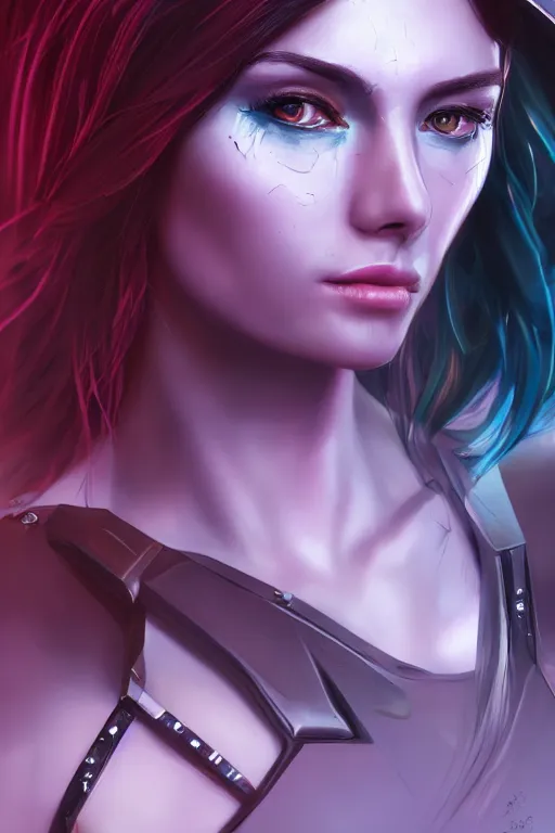 Image similar to heroine, beautiful, cyberpunk futuristic female, ultra detailed, digital art, 8 k, character, realistic, portrait, hyperrealistic