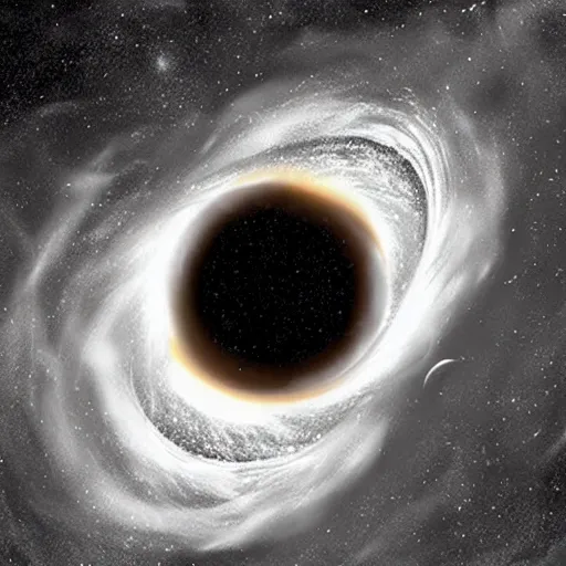 Prompt: hyperrealistic. A black hole in space with radiant tentacles violently smothering The darkness.