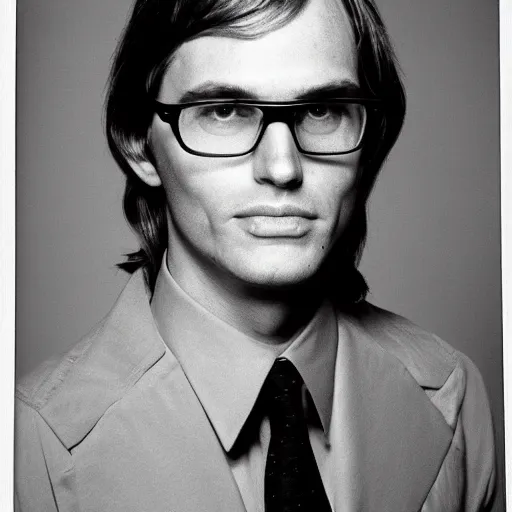 Prompt: A photograph portrait of Jerma985 with medium length wavy hair, a combover, navigator glasses, and wearing late 1970s popped collared menswear in the late 1970s, taken in the late 1970s, grainy, taken on a 1970s Polaroid Camera, realistic, hyperrealistic, very realistic, highly detailed, very detailed, extremely detailed, detailed, digital art, trending on artstation, colorized photo, colored photo, detailed face, very detailed face