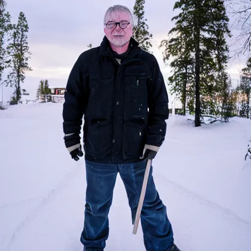 Prompt: A Portrait of Richard Wikström, from Luleå