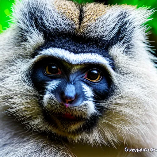 Prompt: otocolobus manul extreme closeup