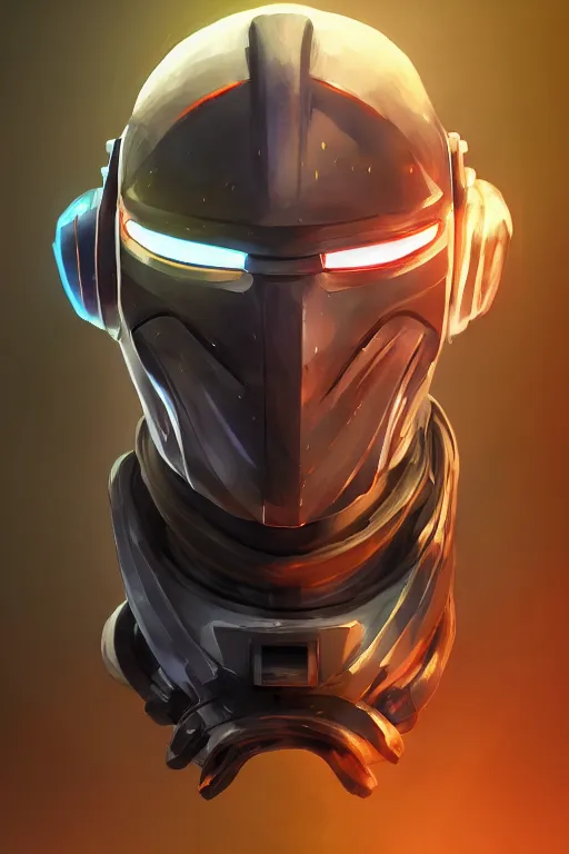 Image similar to epic mask helmet robot ninja portrait stylized as fornite style game design fanart by concept artist gervasio canda, behance hd by jesper ejsing, by rhads, makoto shinkai and lois van baarle, ilya kuvshinov, rossdraws global illumination radiating a glowing aura global illumination ray tracing hdr render in unreal engine 5