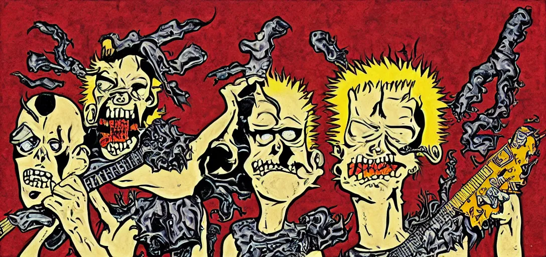 rob zombie art beavis and butthead