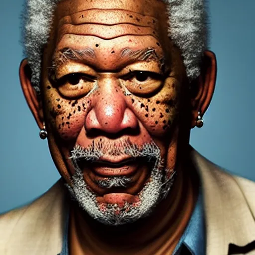 Image similar to morgan freeman as s'mores, ultra realistic, 4 k