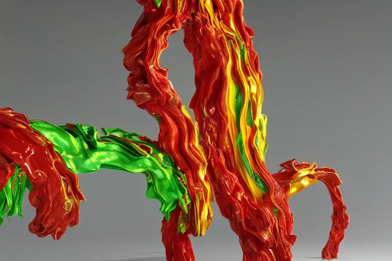 Image similar to Painful pleasures by Lynda Benglis, octane render, 4k, 8k, sharp, very very beautiful, stunning, twisted flux