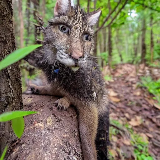 Prompt: trail cam photograph of a discord moderator