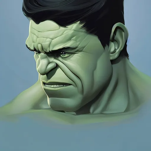 Prompt: face icon stylized minimalist the hulk, loftis, cory behance hd by jesper ejsing, by rhads, makoto shinkai and lois van baarle, ilya kuvshinov, rossdraws global illumination