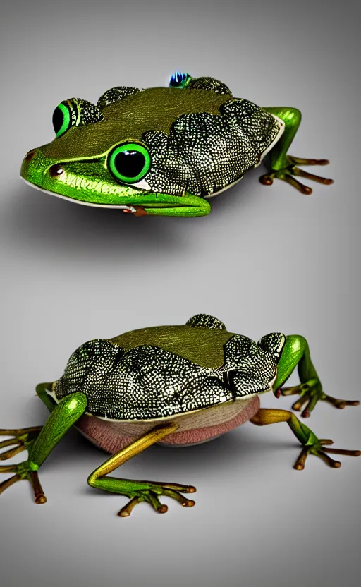 Image similar to a mothfrog, an animal that is half moth half frog, octane render, realistic, hd