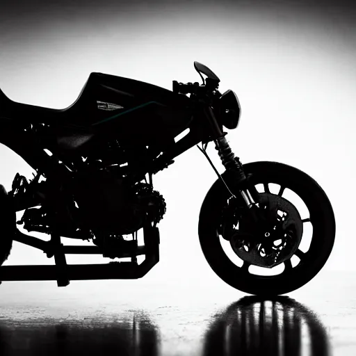 Image similar to akira motor cycle, moody lighting, shallow depth of field, 8 k, raycasting,