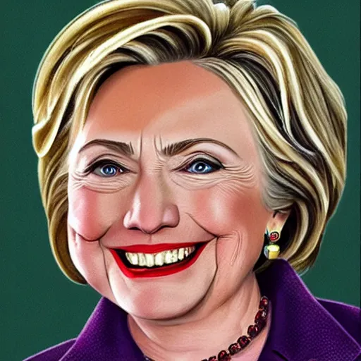 Prompt: hillary clinton in the style of frank franzetta