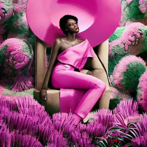 Image similar to portrait fragrance advertising campaign by richard mosse