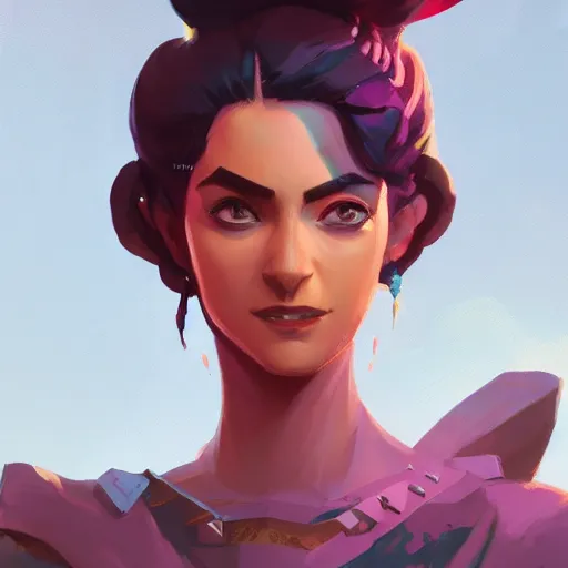 Image similar to profile portrait, maya ali mage, gloomhaven, dynamic lighting, gaudy colors, octane render aesthetic, matte painting concept art, official fanart behance hd artstation by jesper ejsing, by rhads and makoto shinkai and lois van baarle and ilya kuvshinov and rossdraws