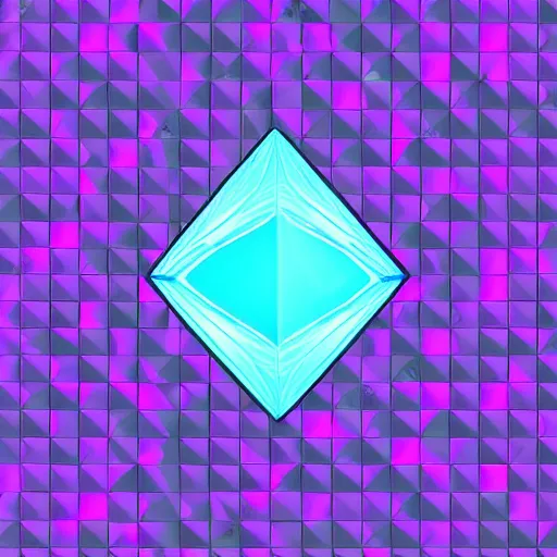 Image similar to cyan rhombus crystal character in the style of Y2K vector graphics, sharp, clean, 4K 8K HD