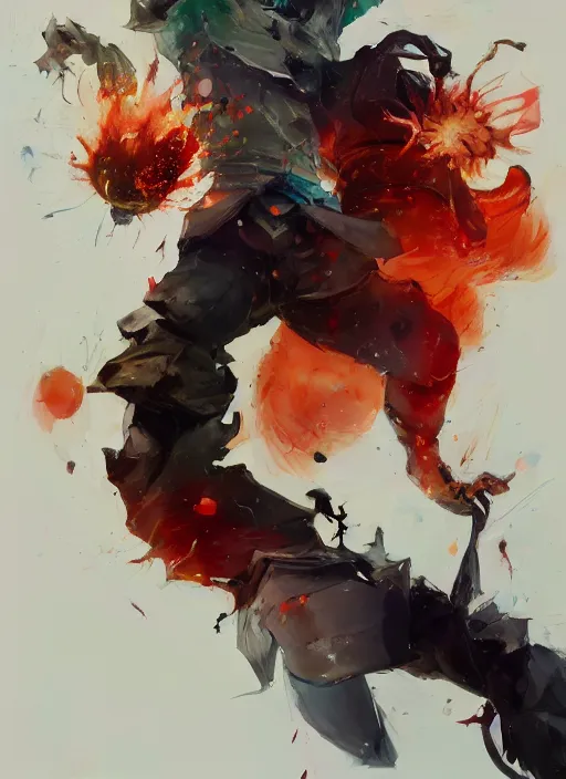 Prompt: semi reallistic gouache gesture painting, by yoshitaka amano, by ruan jia, by conrad roset, by dofus online artists, detailed anime 3 d render of an watermelon exploding in hundred of pieces, portrait, cgsociety, artstation, rococo mechanical, digital reality, sf 5 ink style, dieselpunk atmosphere, gesture drawn