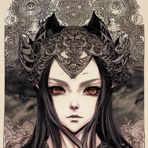 Image similar to prompt: Portrait painted in world of Warcraft style drawn by Vania Zouravliov and Takato Yamamoto, inspired by Fables, intricate acrylic gouache painting, high detail, sharp high detail, manga and anime 2000