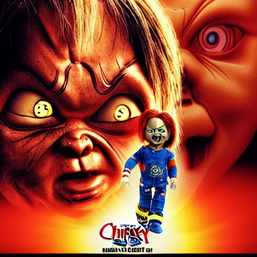 Image similar to Chucky versus Demonic Toys movie poster