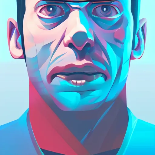 Image similar to face icon vector minimalist die hard, loftis, cory behance hd by jesper ejsing, by rhads, makoto shinkai and lois van baarle, ilya kuvshinov, rossdraws global illumination