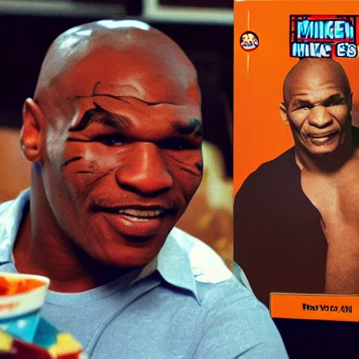 mike tyson's cereal brand ear'eoes, with a picture on Stable