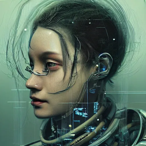 Image similar to hyperrealistic portrait of a woman monster astronaut, full body portrait, well lit, intricate abstract. cyberpunk, intricate artwork, by Tooth Wu, wlop, beeple. octane render,in the style of Jin Kagetsu, James Jean and wlop, highly detailed, sharp focus, intricate concept art, digital painting, ambient lighting, 4k, artstation