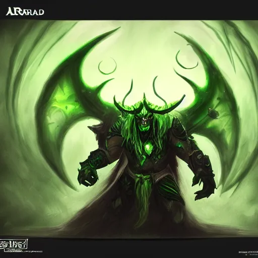 Image similar to Illidan Stormrage from World of Warcraft, trending on artstation, 4k, concept art