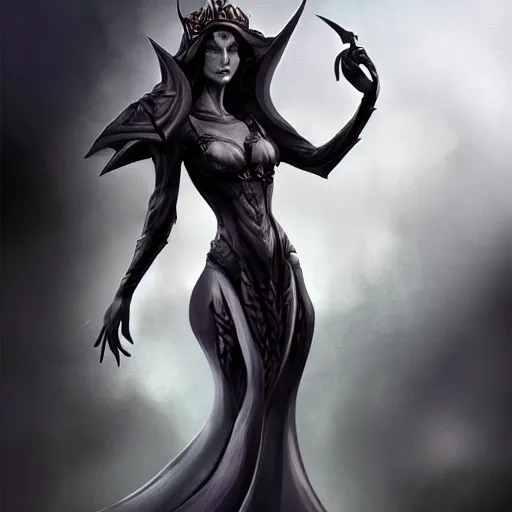 Image similar to dark queen, highly detailed, full body model pose, digital painting, concept art, zeronis, smooth, sharp focus, illustration, HD