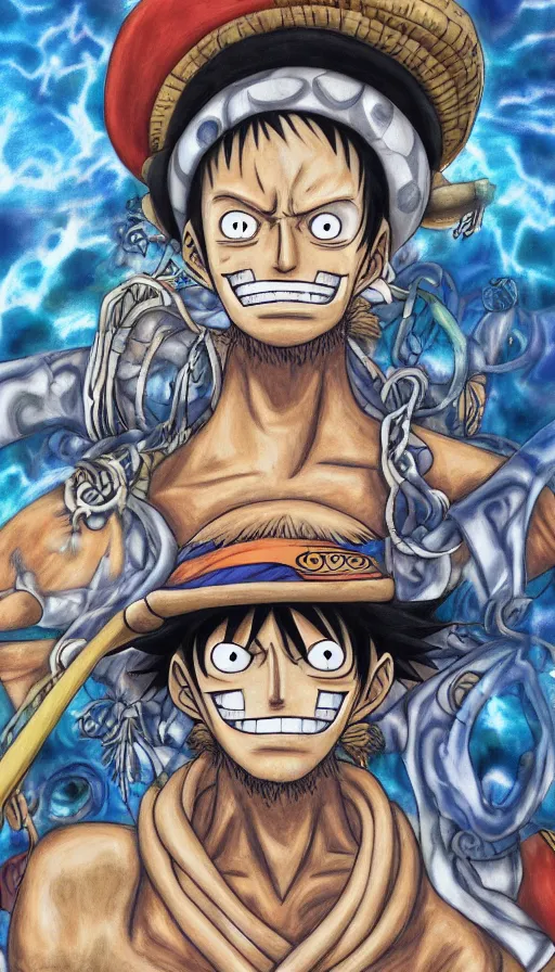 Image similar to portrait of a digital shaman, from one piece