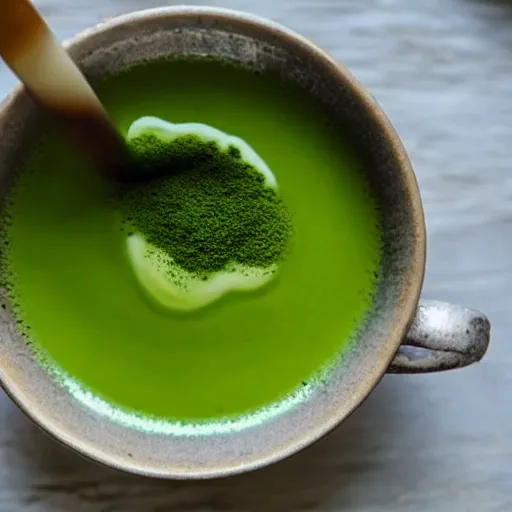 Image similar to photo of a cup of matcha tea