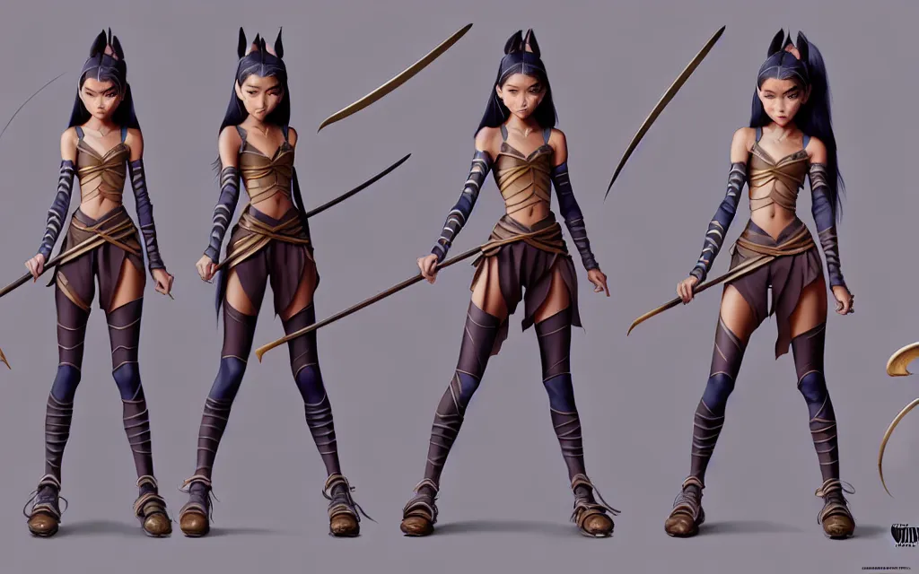 Prompt: weta disney pixar movie character sheet of madison beer : : as samurai warrior catgirl by pixar : : by weta, greg rutkowski, wlop, ilya kuvshinov, rossdraws, artgerm, marvel, character sheet, rave outfit, unreal engine, pearlescent, bright morning, anime