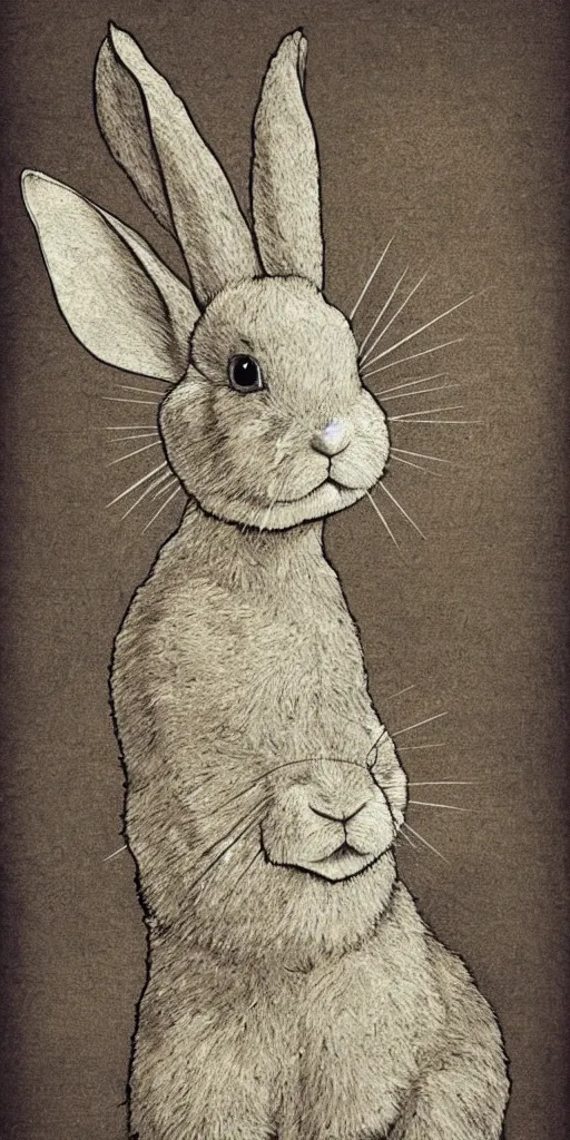 Prompt: a rabbit in the style of da vinci