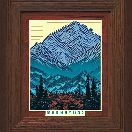 Image similar to Mountains by Dan Mumford