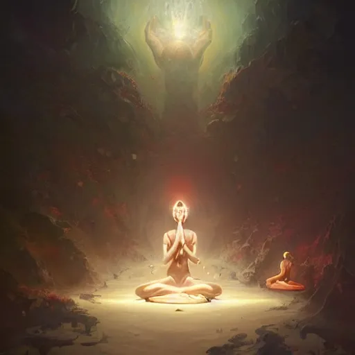 Image similar to reaching enlightenment, highly detailed, digital painting, artstation, sharp focus, smooth, concept art, illustration, art by peter mohrbacher and emmanuel shiu and martin johnson heade and bastien lecouffe - deharme