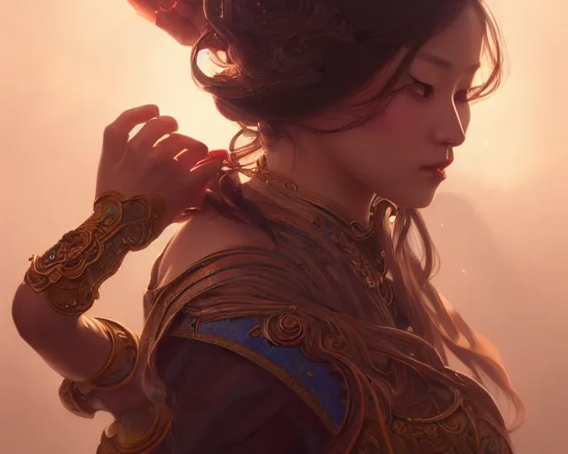 Image similar to photography of sangyeob park, deep focus, d & d, fantasy, intricate, elegant, highly detailed, digital painting, artstation, concept art, matte, sharp focus, illustration, hearthstone, art by artgerm and greg rutkowski and alphonse mucha