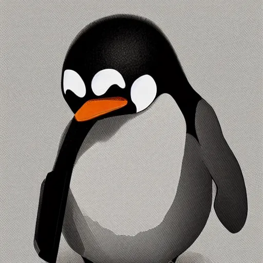 Prompt: A penguin plays on an organ, highly detailed, digital art, trending on Artstation