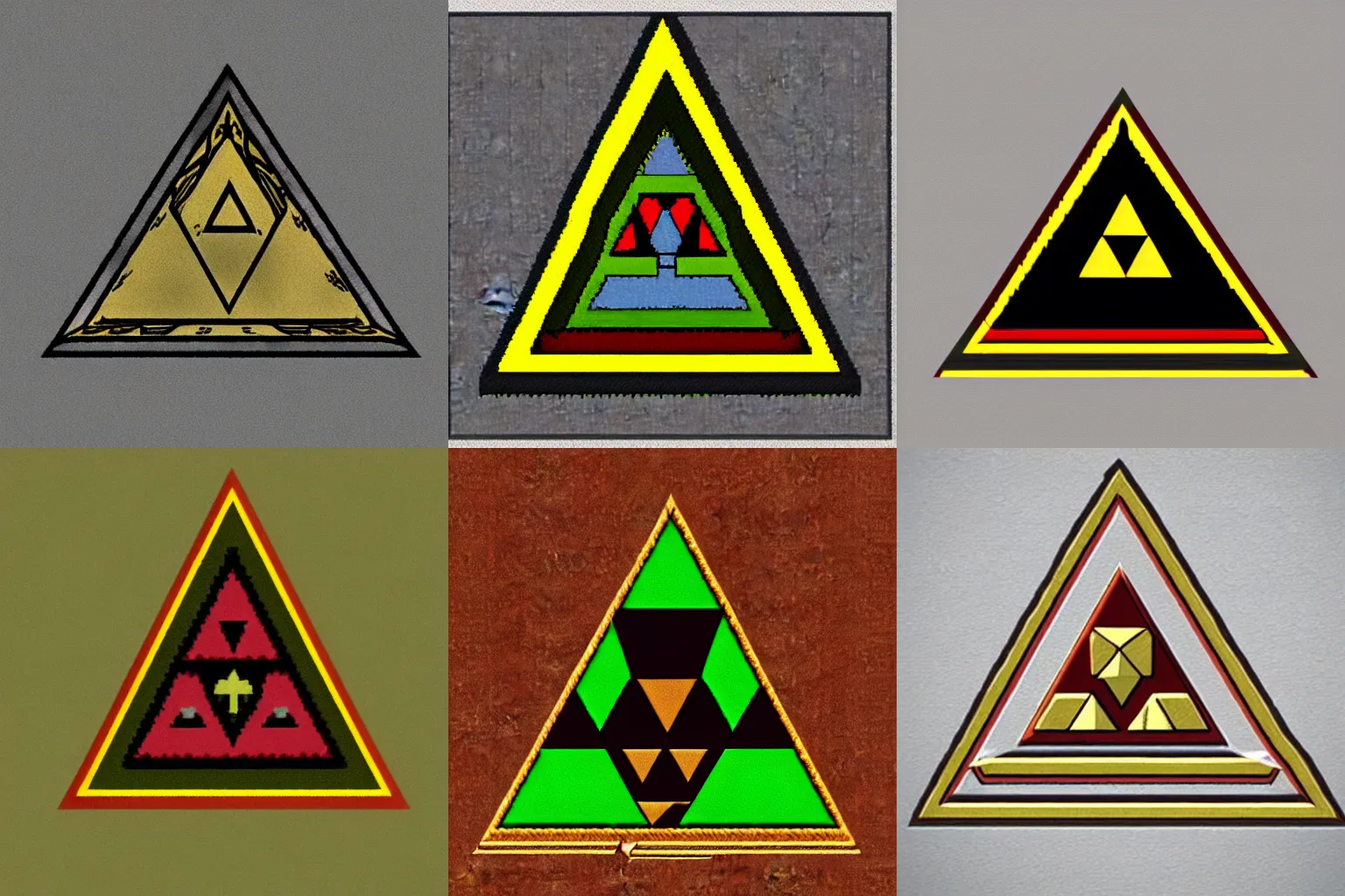 Prompt: Picture of a Triforce from the Legend of Zelda