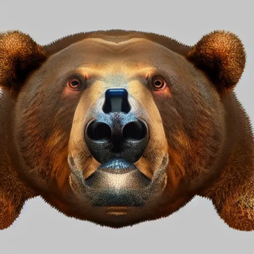 Image similar to stereoscopic 3 d image of a bear, magic eye