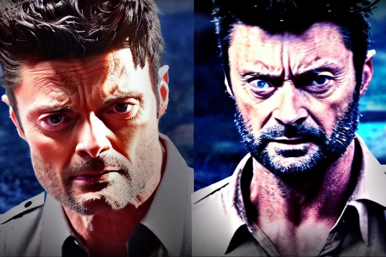 Prompt: film still frame of karl urban as wolverine, deepfake, high quality