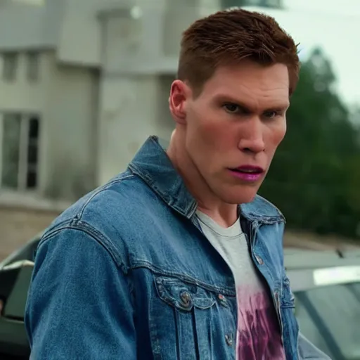 Prompt: Live Action Still of Jerma985 in Bad Boys, real life, hyperrealistic, ultra realistic, realistic, highly detailed, epic, HD quality, 8k resolution, body and headshot, film still