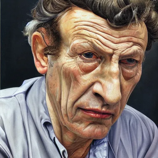 Prompt: high quality high detail painting by lucian freud, hd, myazaki portrait