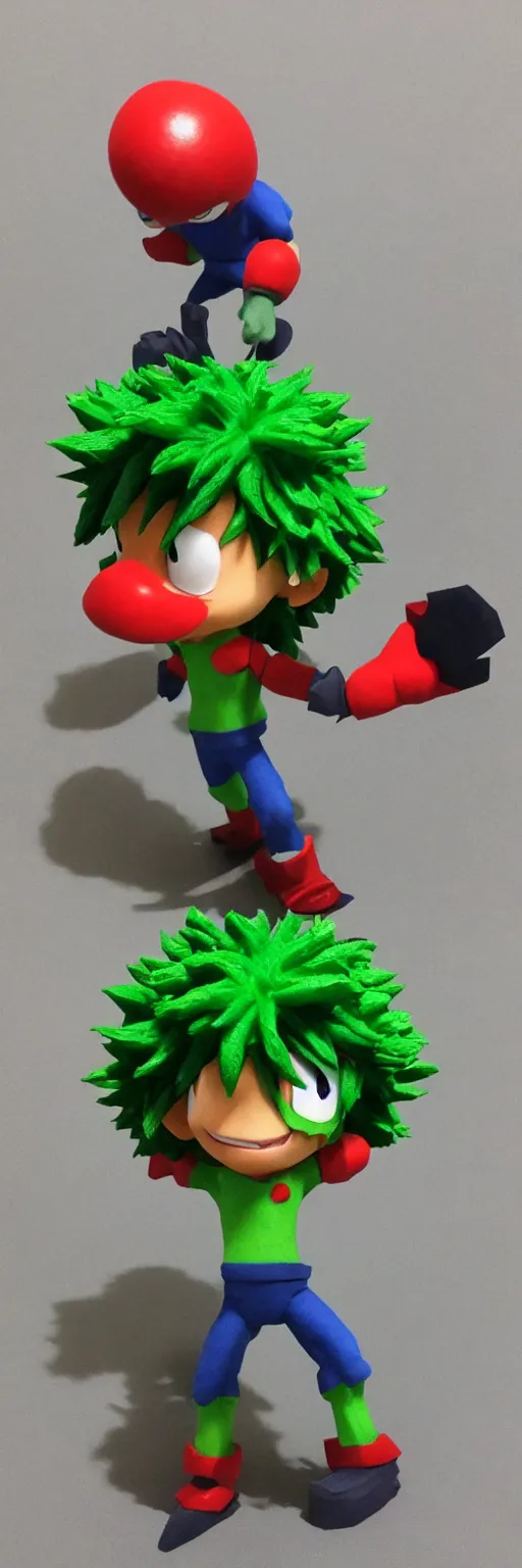 Image similar to 3d print of deku in pixar style